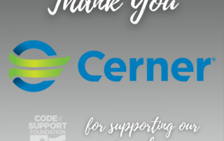 Thank You For Supporting Our Heroes with Cerner logo